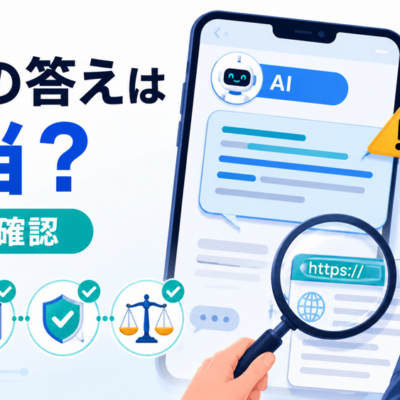 AIの答えは本当？｜ハルシネーションの見分け方と、自分で確かめる4つの手順