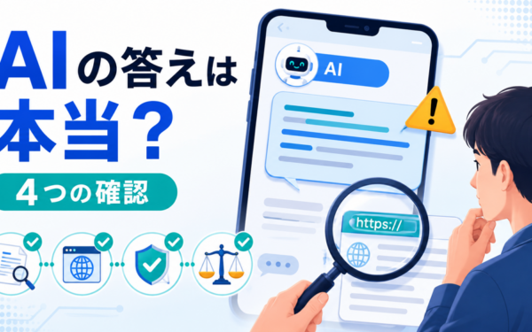 AIの答えは本当？｜ハルシネーションの見分け方と、自分で確かめる4つの手順