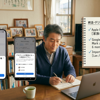 Apple・Googleの故人アカウント機能で家族にデータを残す方法